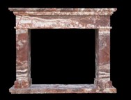 Repisas de chimenea con esculturas de mármol-5519