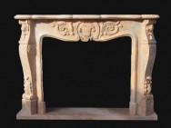 Chimeneas de escultura de mármol-5615