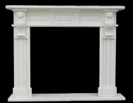 Marble Scuplture Fireplace Mantels-5526