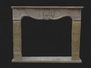 Marble Scuplture Fireplace Mantels-5613T
