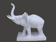 Marble Elephant Statue