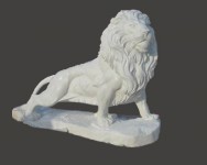 Marble Lion Statues